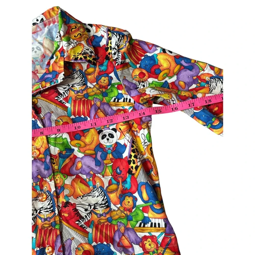 Vintage‎ 90s Maximalist Animal Orchestra Childs Top
